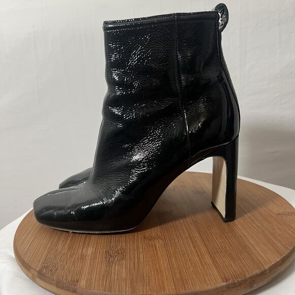 Rag & Bone Ellis Ankle Boots Booties in Black Patent Leather Women’s  41 / 10.5 - Picture 1 of 8